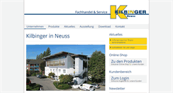 Desktop Screenshot of kilbinger.de
