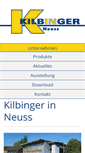Mobile Screenshot of kilbinger.de