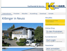 Tablet Screenshot of kilbinger.de